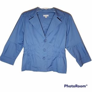Joan Rivers women's XL blue lightweight Indigo jacket.